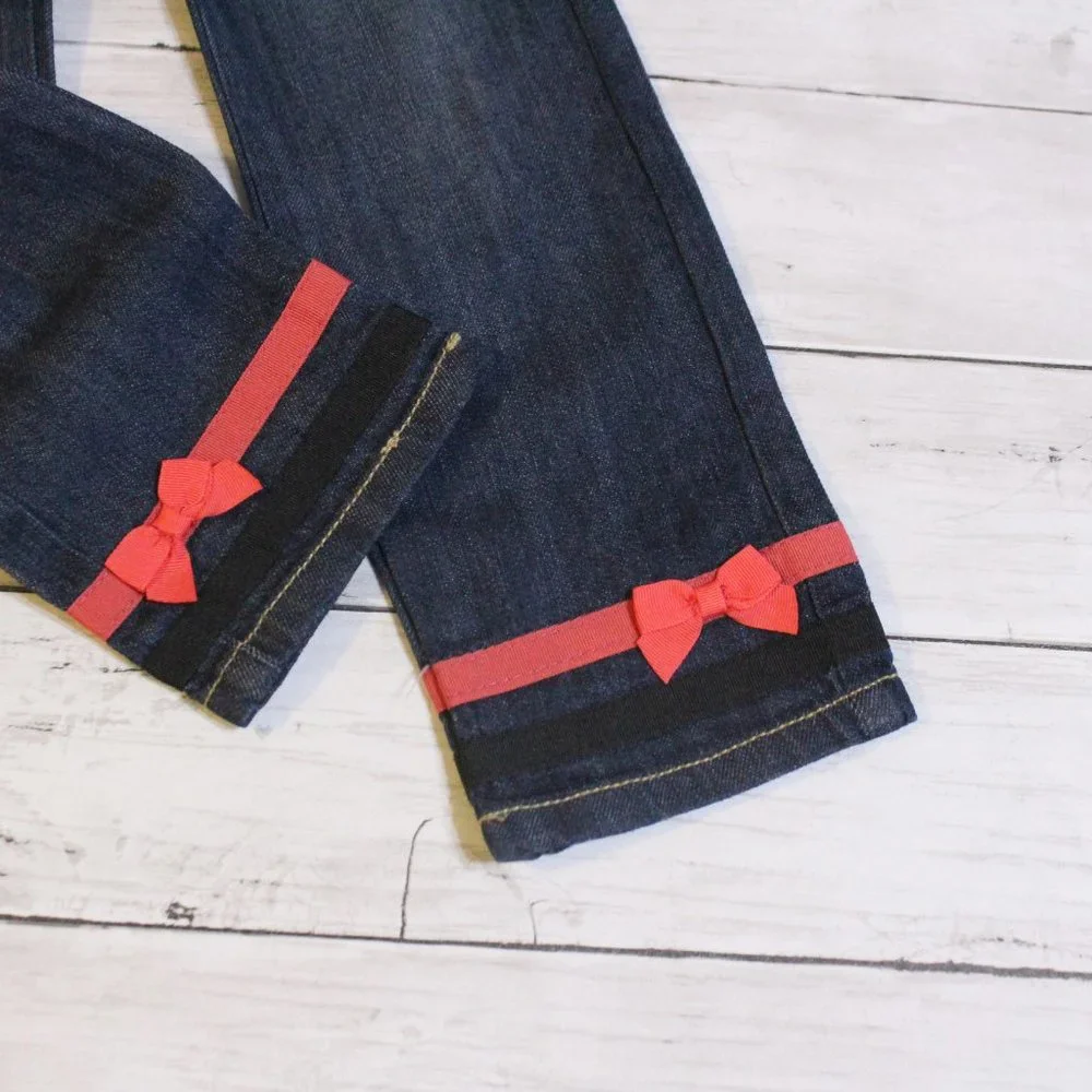 Gymboree Girl Jeans Top Size 4T 4 Slim Lot